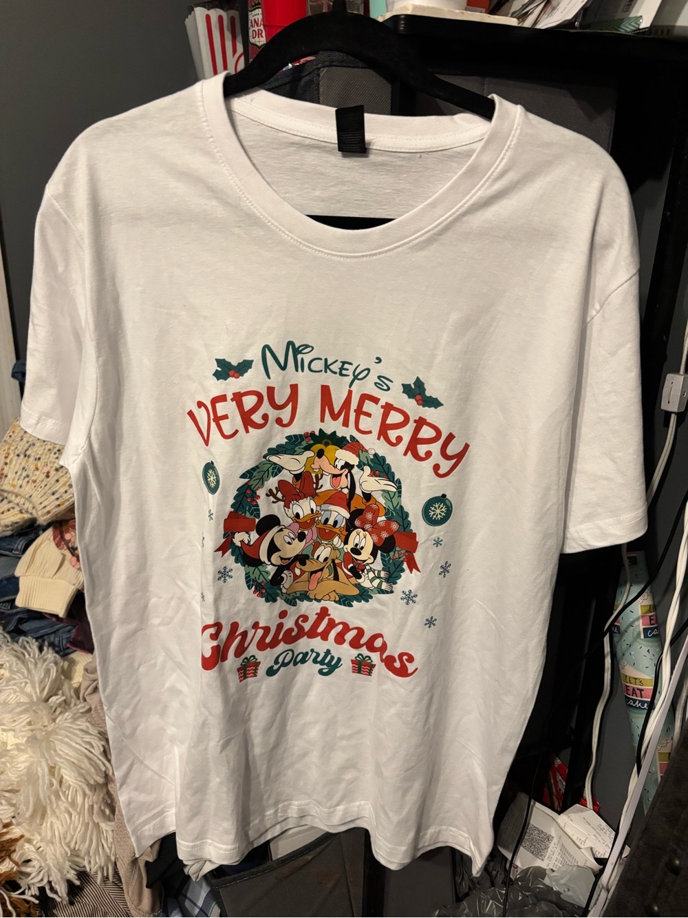Disney Mickey's Very Merry White Christmas Party T-Shirt